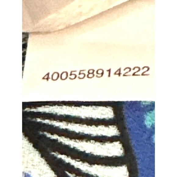 CCC Retro Blue Bird Print Blouse Mesh Cap Sleeve Mod Top Artsy Vintage Style Med - Picture 10 of 10